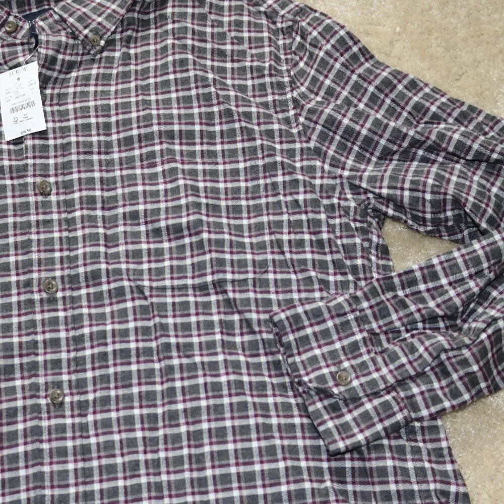 J. Crew Black and White Checkered Button Down Shirt